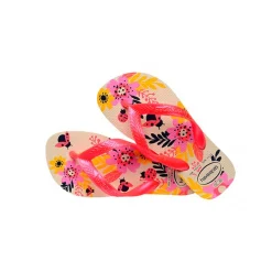 Menina*HAVAIANAS Chinelo Kids FLORES Beje
