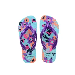 Menina*HAVAIANAS Chinelo KIDS FLORES Azul
