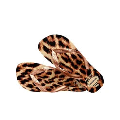 Chinelos / Socas*HAVAIANAS Chinelo Top Animals Dourado