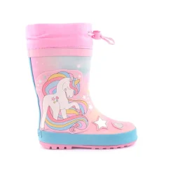 Menina*CRECENDO Galocha Rosa