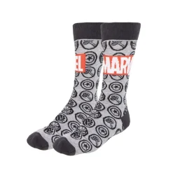 Homem*Marvel Meias Pr.Branco