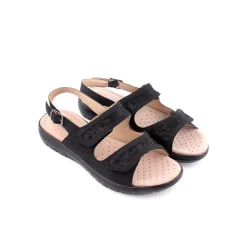 Sandalias Rasas*BEBRACCI Sandália Preto