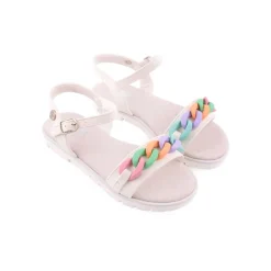 Menina*CRECENDO Sandália Branco