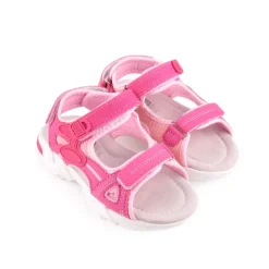 Menina*CRECENDO Sandália Fuxia