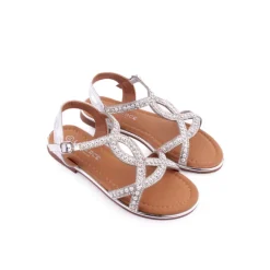 Menina*LAPIERCE Sandália Prateado