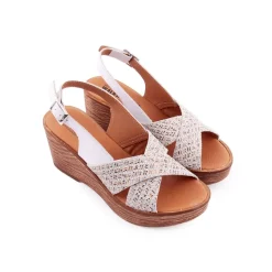 Sandalias Altas*WALKWELL Sandália Branco