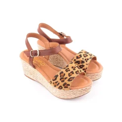 Sandalias Altas*WILANO Sandália Leopardo
