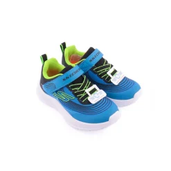 Menino|Criança*SKECHERS Sapatilha Microspec Advance Pr.Turquesa