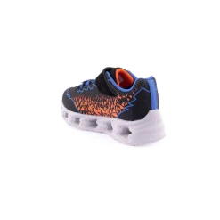 Menino*SKECHERS Sapatilha S Lights: Vortex 2.0 Pr.Laranja
