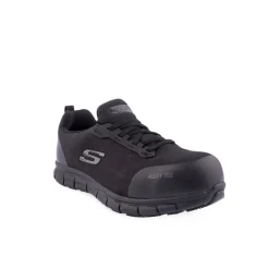 Mulher*SKECHERS Sapatilha Work: Sure Track Preto
